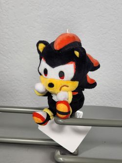 4.5" Sonic The Hedgehog Shadow Black Sitting Keychain Charm Plush