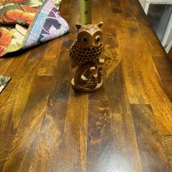  Handmade Wood Owl 