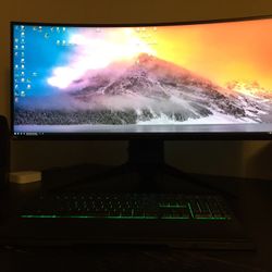 Alienware - AW3418DW 34.14" IPS LED UltraWide HD G-SYNC Monitor