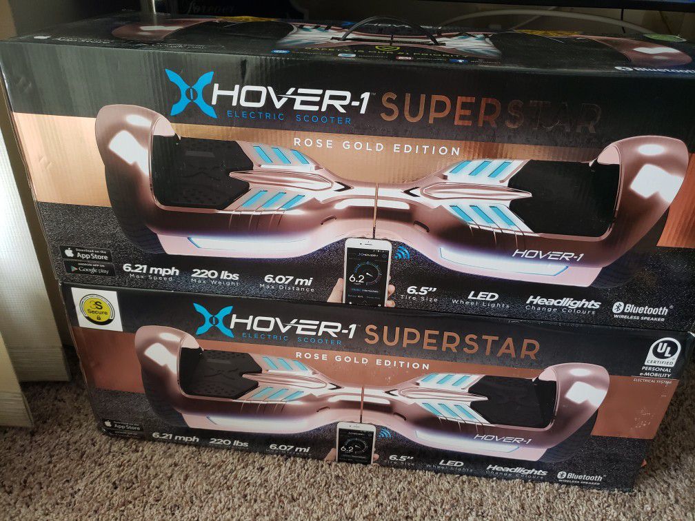 Bluetooth rose gold color hoverboards
