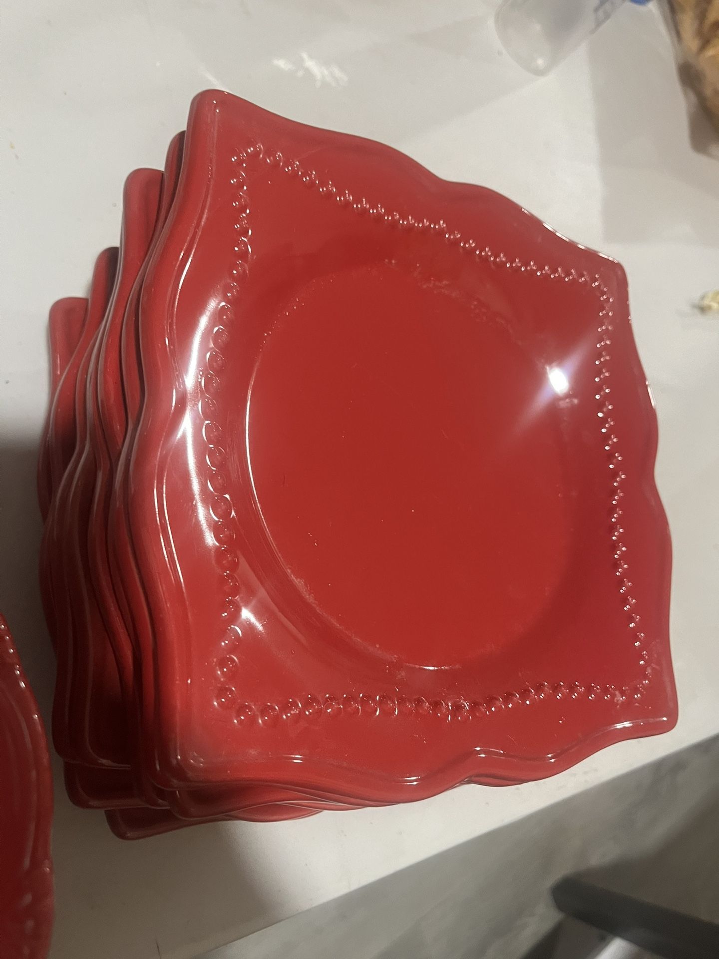 Red Princess House plates