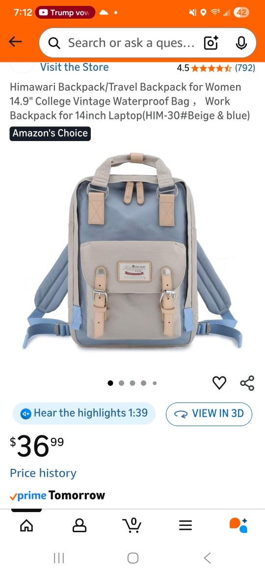 Himawari Backpack/Travel Backpack