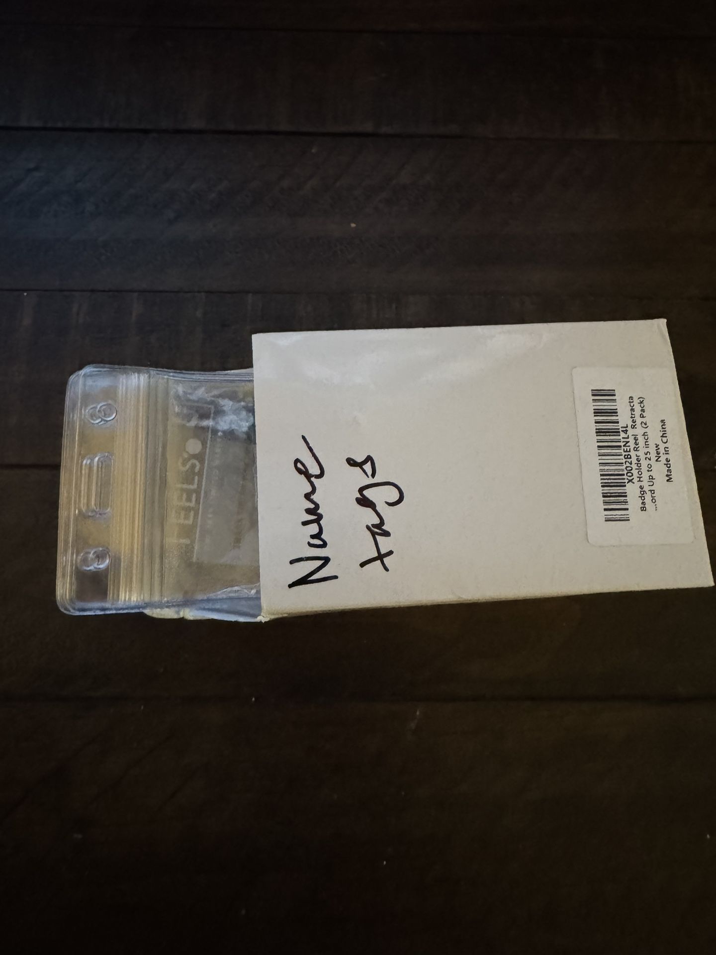 Clear Plastic Name Tags