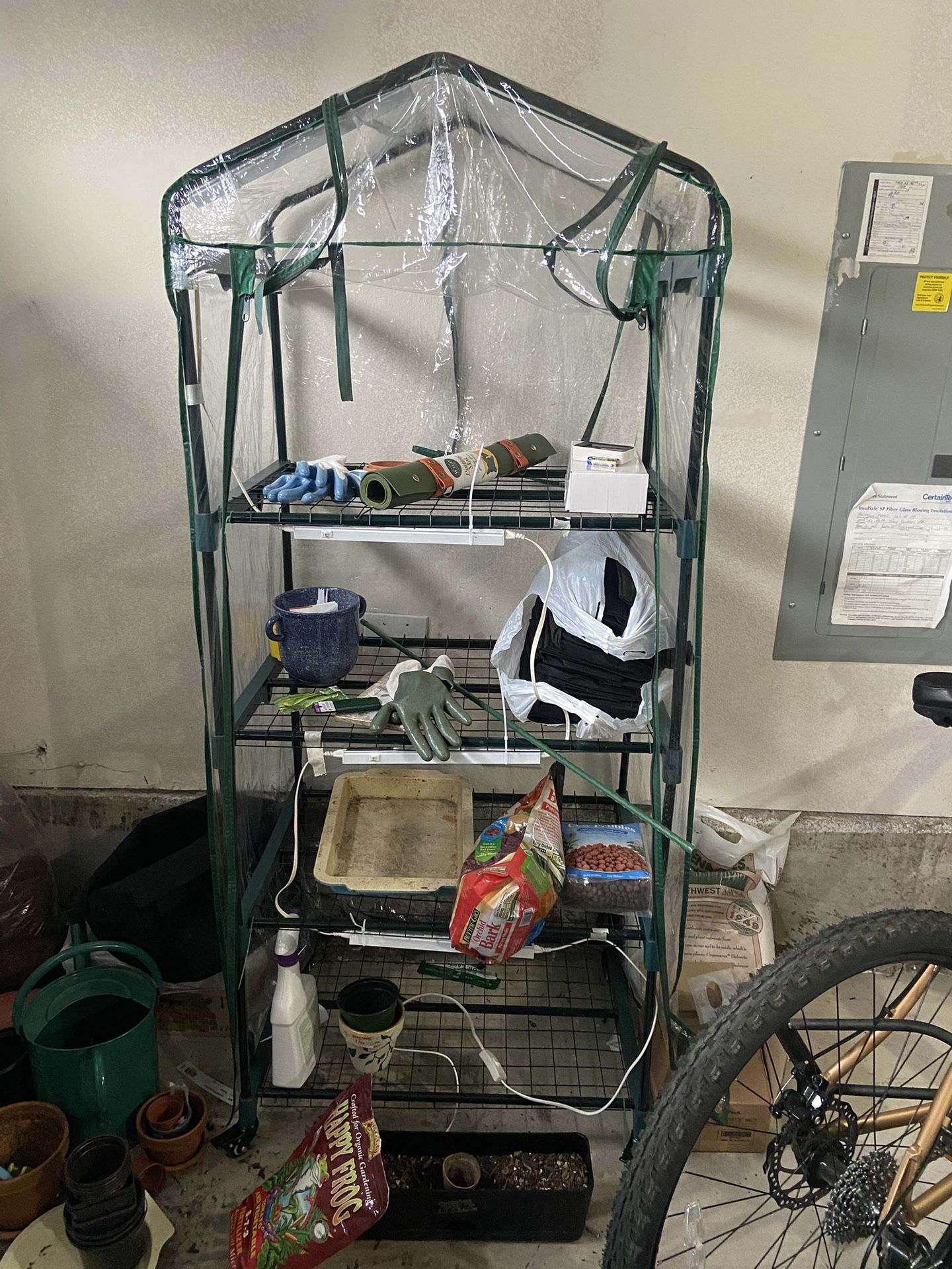 Greenhouse With Grow Lights!