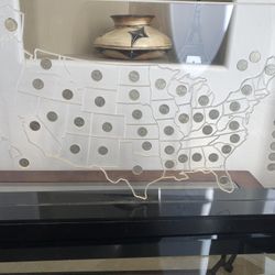 Light up State Quarters Collection On Display map 
