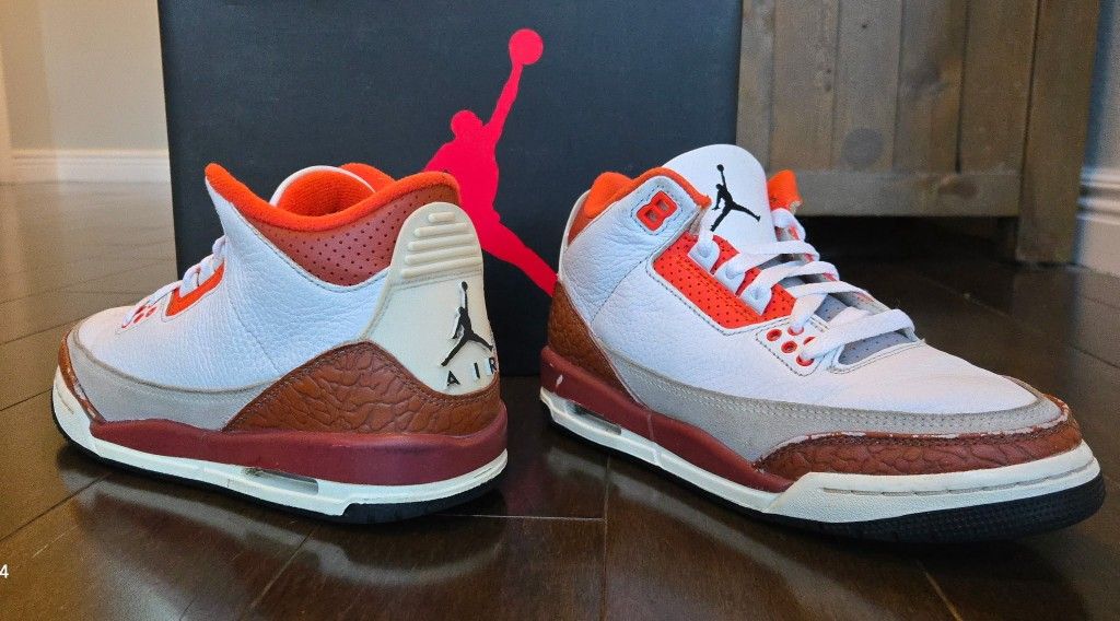 Jordan 3 Mars Stone 4.5y (Like New W/Box)