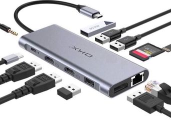Docking Station, USB C Docking Station, USB C Hub 13 in 1 Triple Display with 100W PD Charging, 2 HDMI, DP, USB-C Data Transfer, 3 USB 3.0, 2 USB 2.0 