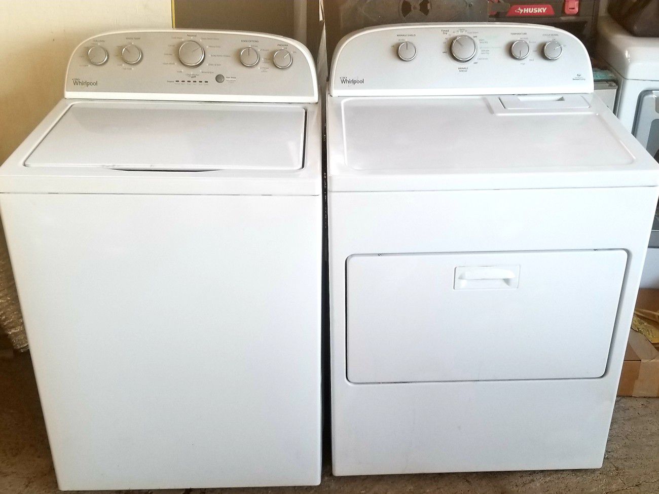 WhirlPool Stainless washer dryer set $395