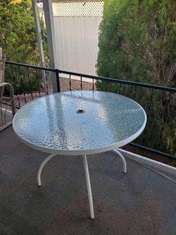 Glass Patio Table