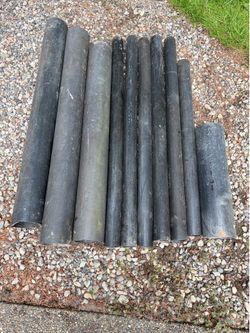 Black PVC pipes