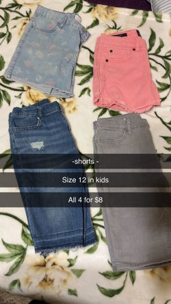 All size 12 shorts in kids