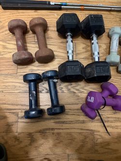 Mixed Dumbbell Set Various Weights
