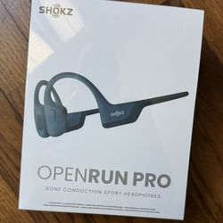 Shokz Open Run Pro Open Ear Bone Conduction Sports Headphones Headset Regular Size (Not Mini) Openrun