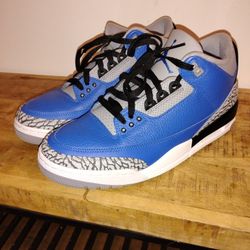 Jordan 3 Retro “Blue Cement” Varsity Royal/Cement Grey