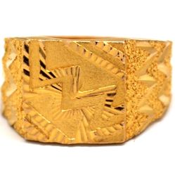 Mens 21K Gold Fashion Ring