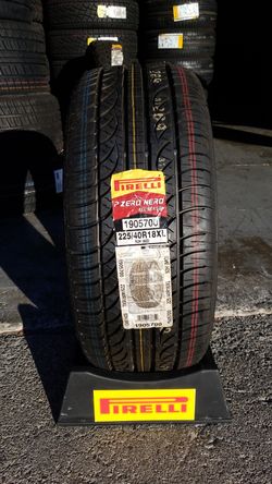 X4 BRAND NEW PIRELLI P ZERO NERO 225 40 18