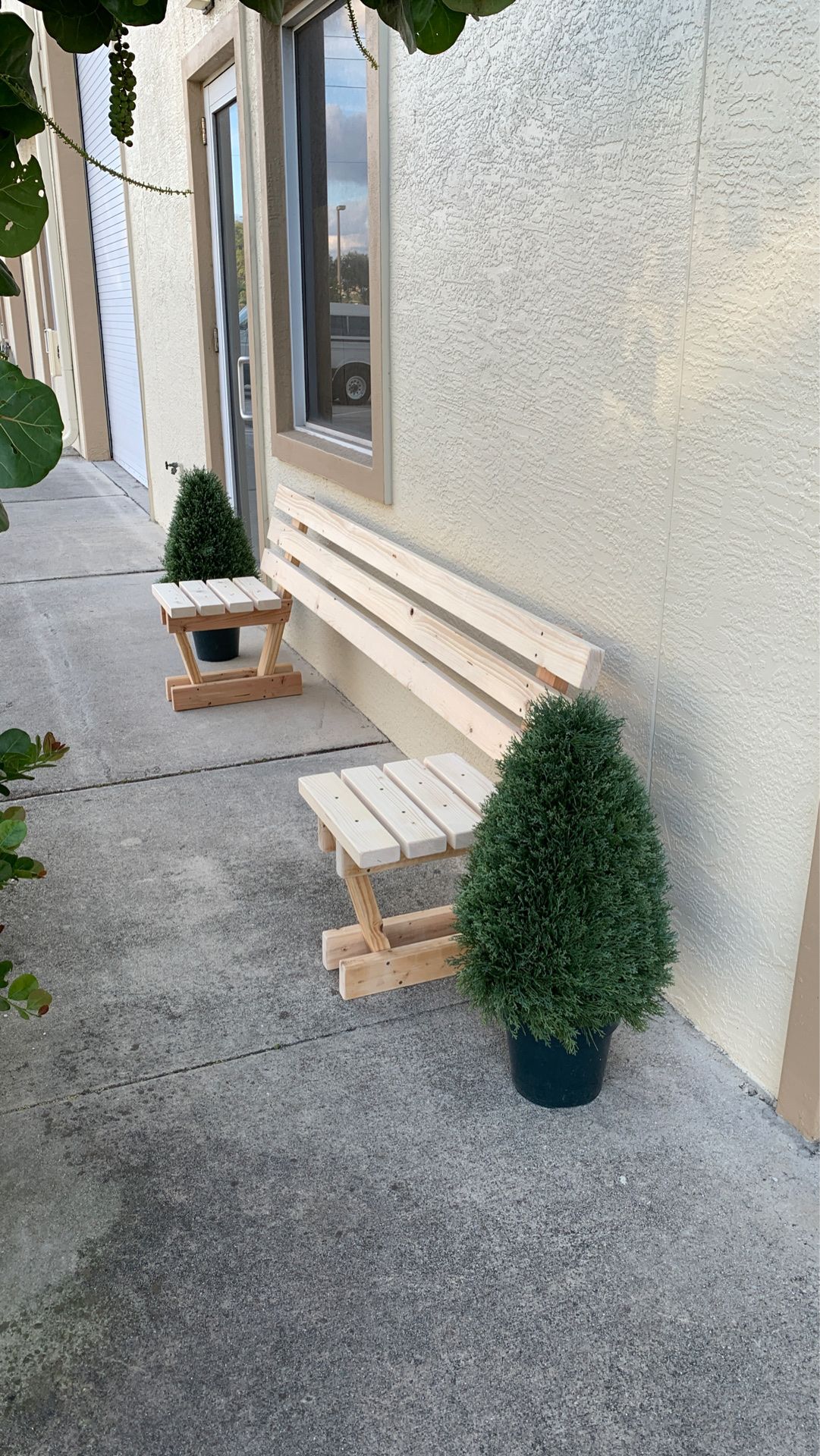 Social distancing bench, outdoor furniture