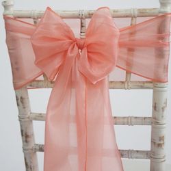  Peach, Coral ,Orange Sashes
