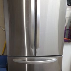 LG Stainless Steel Refrigerator with French doors