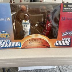 CARMELO ANTHONY/LEBRON JAMES ROOKIE TWO PACK MCFARLANE FIGURES-BRAND NEW!
