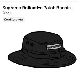 Supreme Reflective Patch Boonie Black