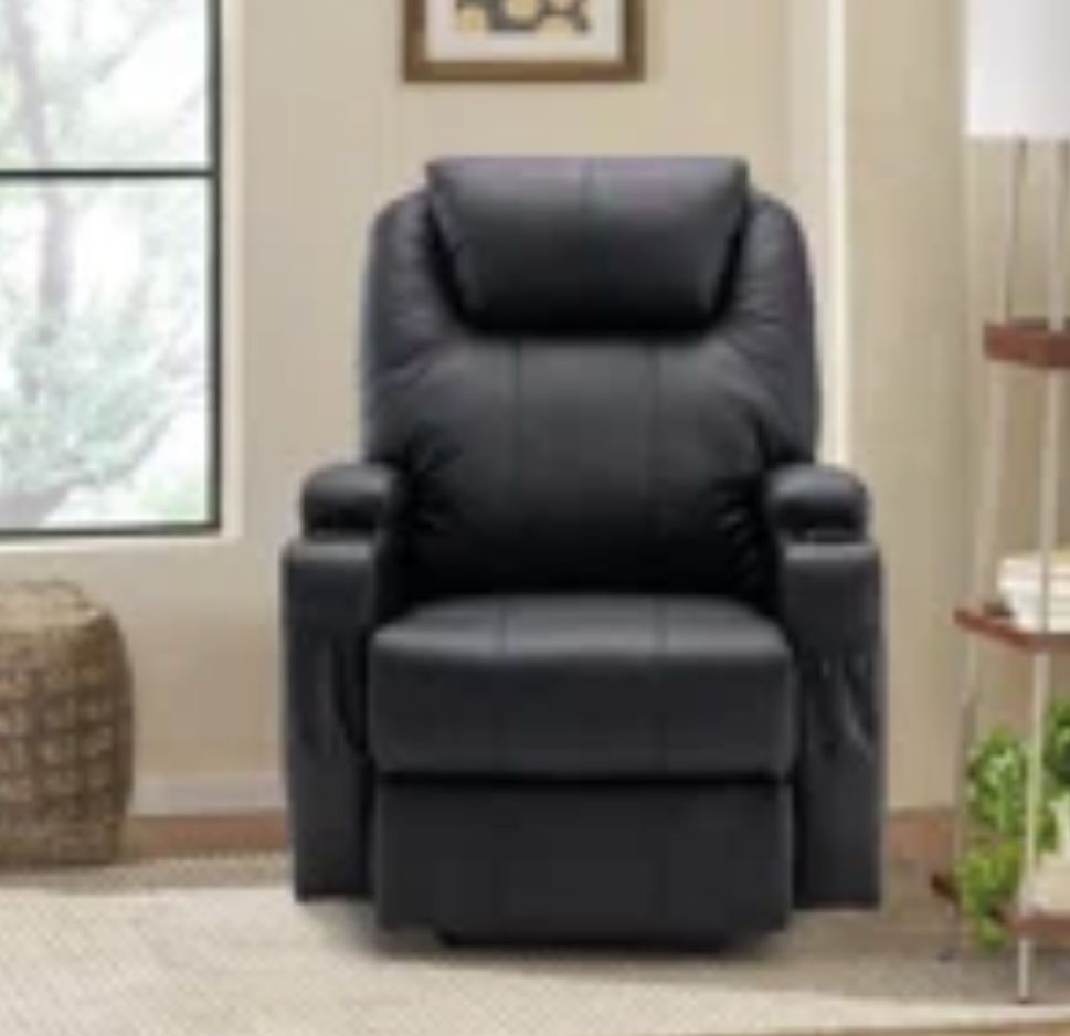 Leather Recliner Electric 