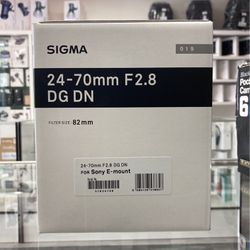 Sigma 24-70 F2.8 For Sony