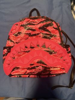 Pink tiger Camo Mini Sprayground BookBag