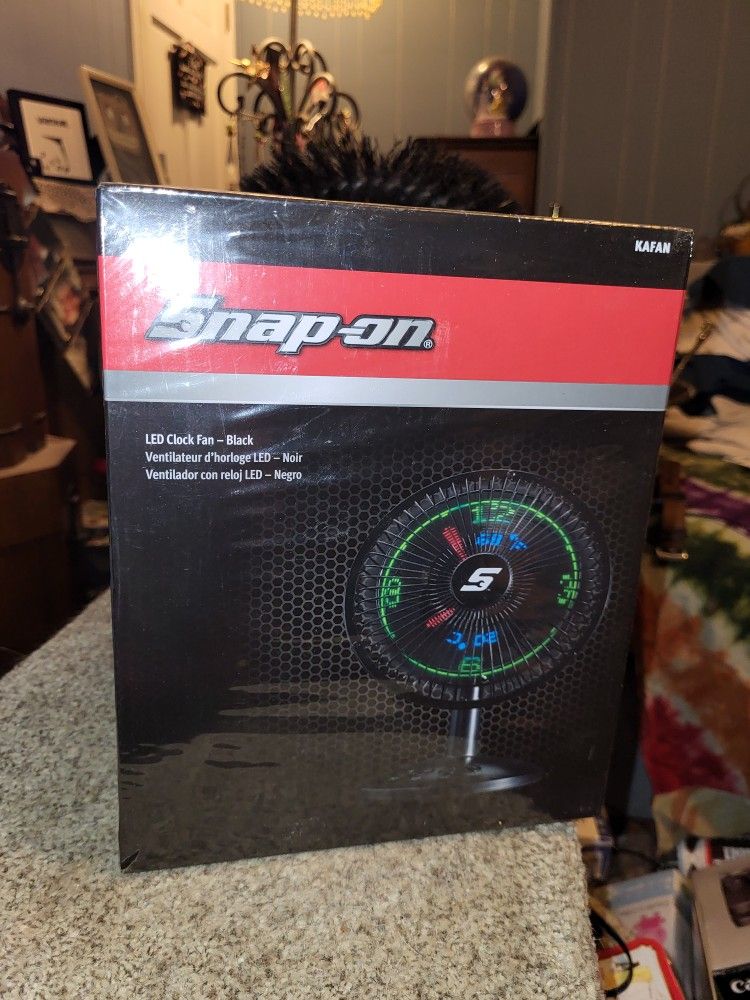 Snap on tools. Toolbox Magnetic fan with led clock