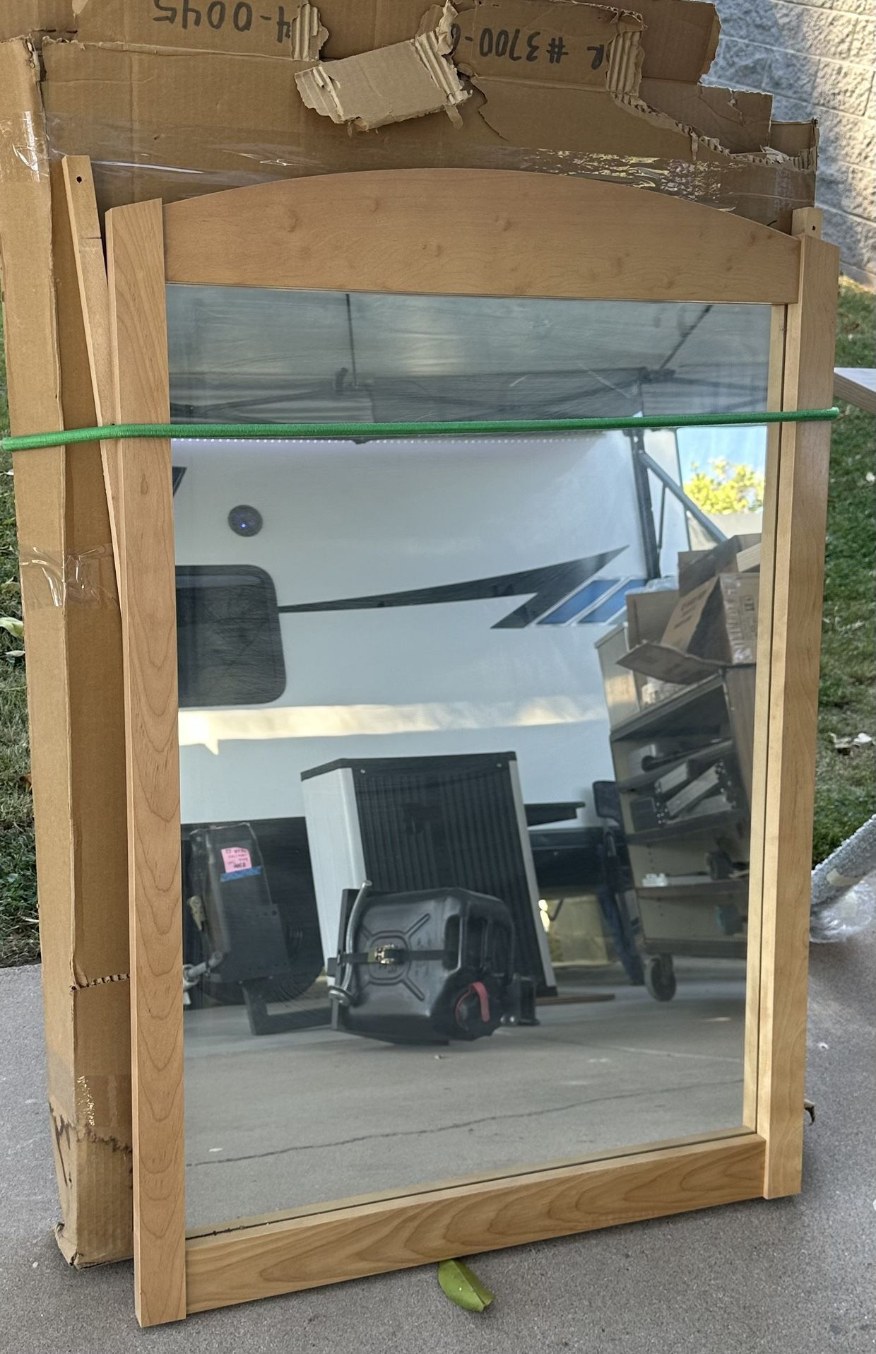 New Allure Furniture Mirror Honey Oak