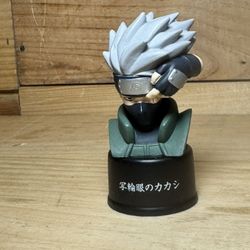 Naruto Anime Heroes Hatake Kakashi Gashapon Bottle Cap Bust #scrappy