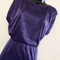 THE LIMITED, Purple & Black Striped Dress, Size XS