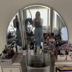 Leather And Swarovski Crystal Vanity