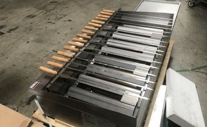 NSF 60 ins gas shish Kabob kabab broiler SSK60