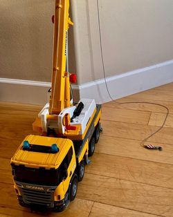 BRUDER Mack Granite Liebherr Crane Truck 4 ft tall