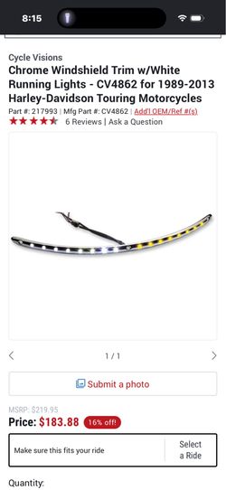 Harley window trim LED