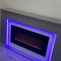 TV Stand with LED Lights, Brand New in Box, Ask Full Price  