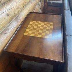 chess table with storage