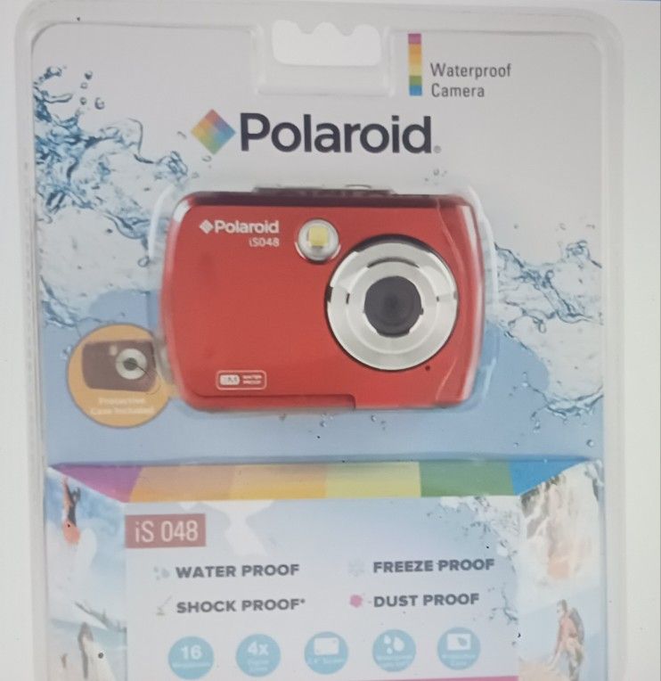 Polaroid Camera 16mp Waterproof Digital Camera-Red