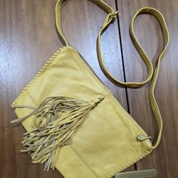Hobo Bags Brand Butterscotch Color Softest Buckskin Leather