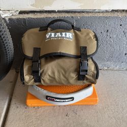 Tire Inflator, Recovery Snatch Strap, Tire Repair Kit