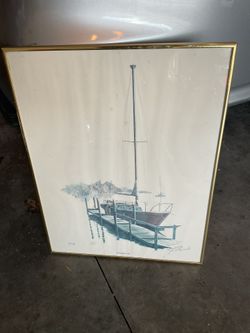 17x 22  Print Checking Her Out Number 100 Of 200 By John G Gronisiak 1979 Perfect Condition