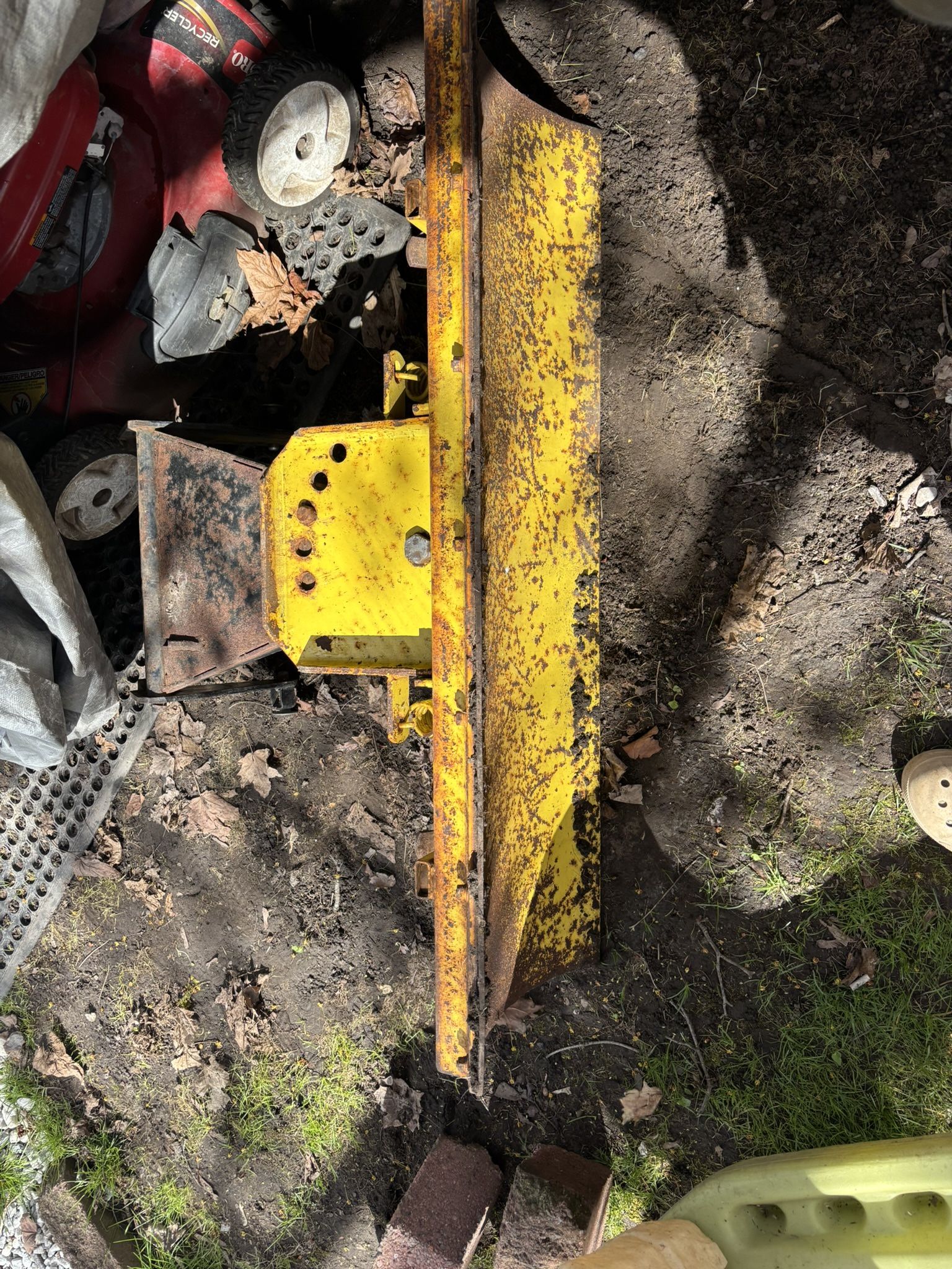 A John Deere deck and blade