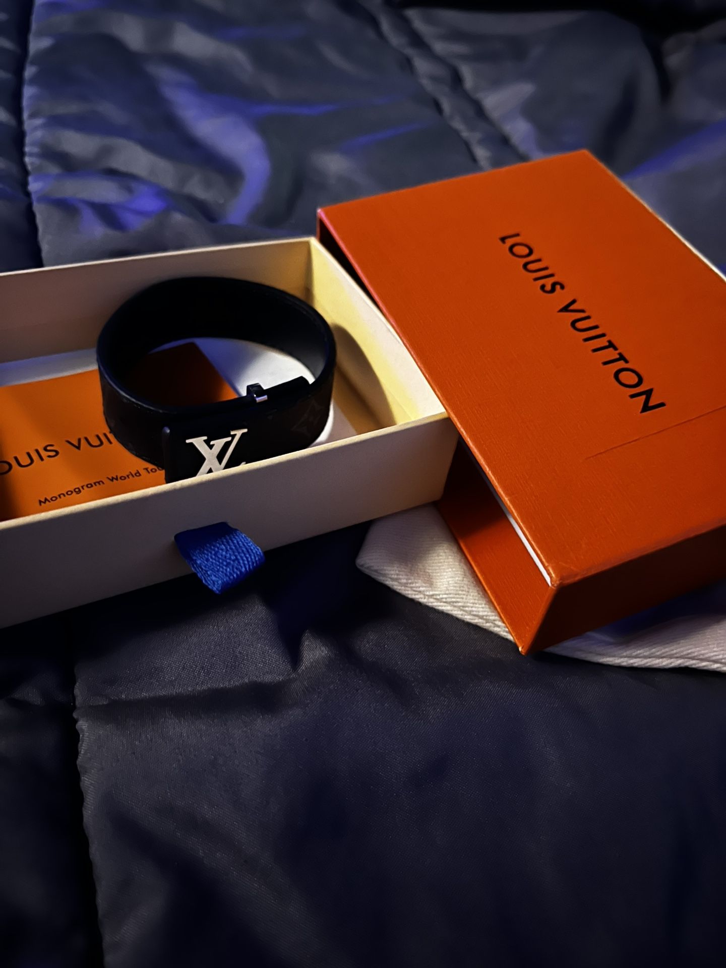 LV Leather Strap Bracelet