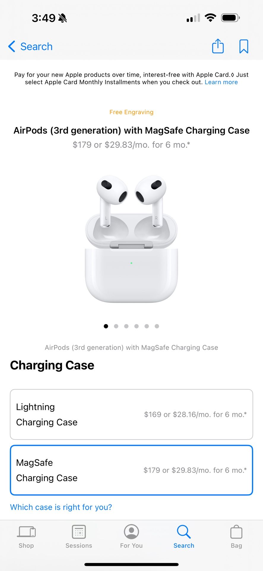 Apple Airpods 3rd generation