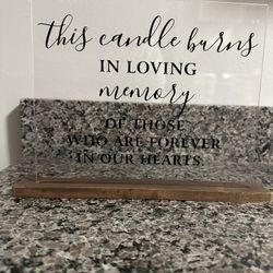Wedding Sign- In Loving Memory 