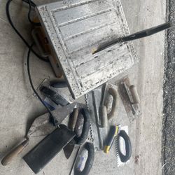 Small Tile Saw & Assorted Tools 