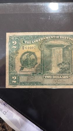 British Guiana Banknote 1942 Two Dollars