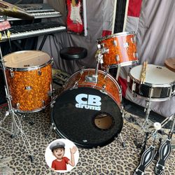 🔥 Complete Drum Set Drums w/Zildjians