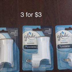 Glade or Air wick Plug-in Oil Warmer 3 For $3